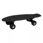 Скейтборд-пенниборд пластик 43  см., колеса PVC, крепления пластик, чёрный