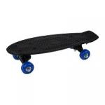 Скейтборд пластик 41  см, колеса PVC, крепления пластик, чёрный