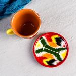 Чайная пара Риштанская Керамика "Атлас", 220 мл, разноцветная