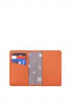 Обложка паспорт PAGE ORANGE кожа флотер оранжевый тиснение кэж.