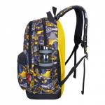 Рюкзак молодёжный 43 х 29 х 18 см, эргономичная спинка, Across 155, чёрный/жёлтый 155-12