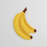 Термоаппликация «Бананы», 4,5 * 6,5 см, цвет жёлтый