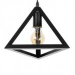 Светильник-каскад "Треугольник" 8хЕ27 40Вт черный 60х60х290 см