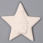 Ёлочное украшение под раскраску «Звезда со снеговиком», с подвесом