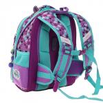Рюкзак каркасный 35 х 28 х 15 см, Across, наполнение: мешок, пенал, брелок, фиолетовый