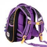 Рюкзак каркасный 35 х 28 х 15 см, Across, наполнение: мешок, пенал, брелок, фиолетовый