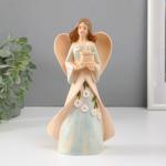 Сувенир полистоун "Девушка-ангел с тортом в руках" МИКС 7х11х21 см