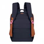Рюкзак молодёжный 39 х 26 х 10 см, эргономичная спинка, Across G6, чёрный/розовый G-6-4