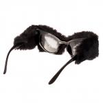 Карнавальные очки «Меховые», цвет чёрный