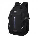 Рюкзак молодёжный 48 х 32 х 18 см, эргономичная спинка, Merlin, XS9243 чёрный