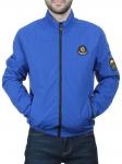 EM25057 BLUE Куртка-бомбер мужская демисезонная (100 гр. синтепон)