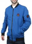 EM25056-2 BLUE Куртка-бомбер мужская демисезонная (100 гр. синтепон)
