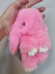 Брелок "Меховой кролик", цвет: розовый, арт. 706.665
