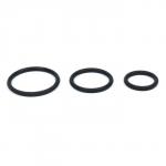 Эрекционные кольца Оки- Чпоки, Soft силикон, набор 3 шт, D= 30; 40; 50 мм, чёрный
