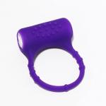 Эрекционное кольцо Оки-Чпоки, с вибрацией и клиторальной стимуляцией, силикон,D=3,2 см, фиолетовый 7