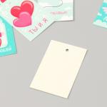 Бирка картон "Любовь" набор 10 шт (5 видов) 4х6 см