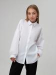 1318 бел Рубашка для девочек (128-152)