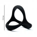 Эрекционное кольцо Оки- Чпоки, без вибрации, Soft силикон, D= 32 мм, черный