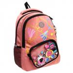 Рюкзак школьный, 39 х 30 х 19 см, Grizzly, эргономичная спинка, розовый RG-362-3_2