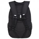Рюкзак молодёжный 48 х 33 х 21 см, Grizzly, эргономичная спинка, отделение для ноутбука, чёрный