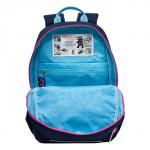 Рюкзак школьный, 40 х 25 х 13 см, Grizzly, эргономичная спинка, отделение для ноутбука, синий