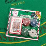 Покер, набор для игры (карты 54 шт, фишки 24 шт с номиналом)