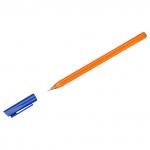 Ручка шариковая СТАММ 800 синяя, 0,7мм, оранжевый корпус, РШ-30362