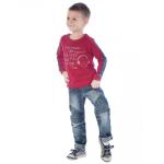Свитшот детский I love music ФС5016П1 бордовый