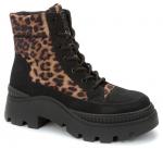 BETSY A леопардовый/черный нейлон/иск. нубук женские ботинки (О-З 2023)