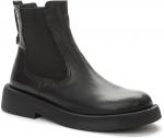 ALBA черный нат. кожа/текстиль женские ботинки (В-Л 2024)