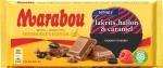 Шведский молочный шоколад с кусочками малины и лакрицы Marabou Lakrits, Hallon & Caramel 185 гр
