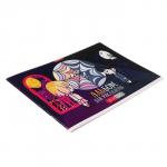 Альбом для рисования, А4 20 листов, на скрепке "Две стороны", обложка мелованный картон, ВД лак, блок офсет 100г/м2