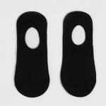 Носки-невидимки женские, цвет чёрный, размер 36-40