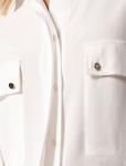Блузка из премиальной вискозы и лиоцелла с удлиненным манжетом