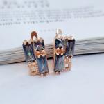 Серьги ювелирная бижутерия коллекция Дубай покрытие позолота