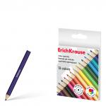 Цветные карандаши деревянные ErichKrause мини шестигранные 12 цветов (в коробке с европодвесом 12 шт)