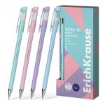 Ручка шариковая ErichKrause ULTRA-30 Stick&Grip Pastel 0.7, Super Glide Technology, цвет чернил синий (в коробке по 12 шт.)