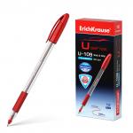 Ручка шариковая ErichKrause® U-109 Stick&Grip Classic  1.0, Ultra Glide Technology, цвет чернил красный (в коробке по 12 шт.)