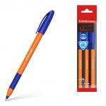 Набор из 3 ручек шариковых ErichKrause U-109 Stick&Grip Orange 1.0, Ultra Glide Technology, цвет чернил синий (в пакете)