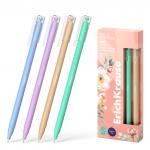 Ручка шариковая ErichKrause Slim Stick Pastel Bloom 0.7, цвет чернил синий (в коробке по 12 шт.)