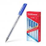 Ручка шариковая ErichKrause ULTRA-10 Stick Classic 0.7, Super Glide Technology, цвет чернил синий (в коробке по 12 шт.)