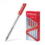 Ручка шариковая ErichKrause ULTRA-10 Stick Classic 0.7, Super Glide Technology, цвет чернил красный (в коробке по 12 шт.)
