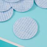 Ватные диски голубой 50 шт в п/э пакете