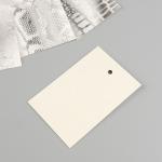 Бирка картон "Змеиная текстура", серебро, набор 10 шт (5 видов) 4х6 см