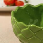 Соусник керамический «Артишок», 10 см, 250 мл, цвет зелёный
