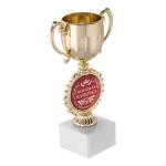 Кубок малый с чашей «Любимая мамочка», наградная фигура, 17,5 х 9,5 х 6,2 см, пластик, золото