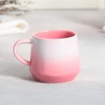 Чайная пара керамическая You are loved, кружка 130 мл, блюдце 11х14.5 см, цвет розовый