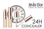 Alvin Dor Консилер жид+спонж Full cover concealer 24h 6мл CF2-1 т.01 слоновая кость