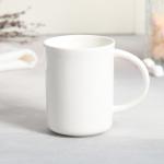Чайная пара керамическая «Бодрого утра», кружка 200 мл, блюдце 17.8х13.3 см, цвет белый