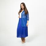 Кардиган, трикотаж, васильковый